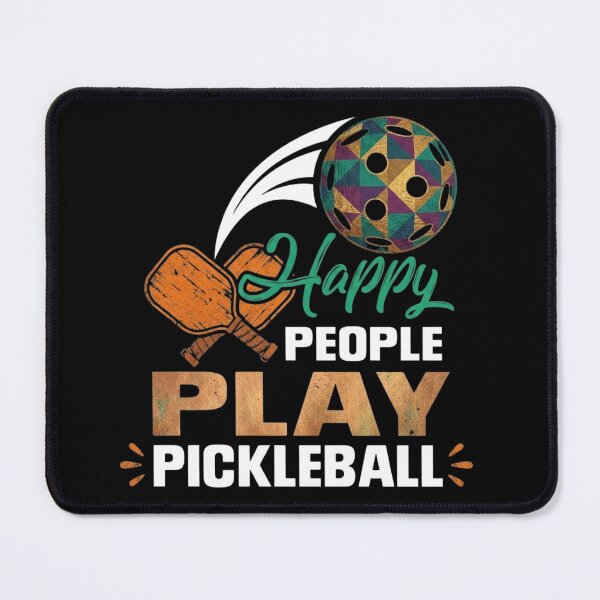 Item preview, Textured Happy People Play Pickleball – Geometric Court Sports Graphic designed and sold by Sashka-.
