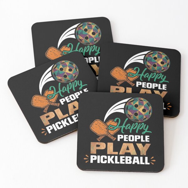 Item preview, Textured Happy People Play Pickleball – Geometric Court Sports Graphic designed and sold by Sashka-.