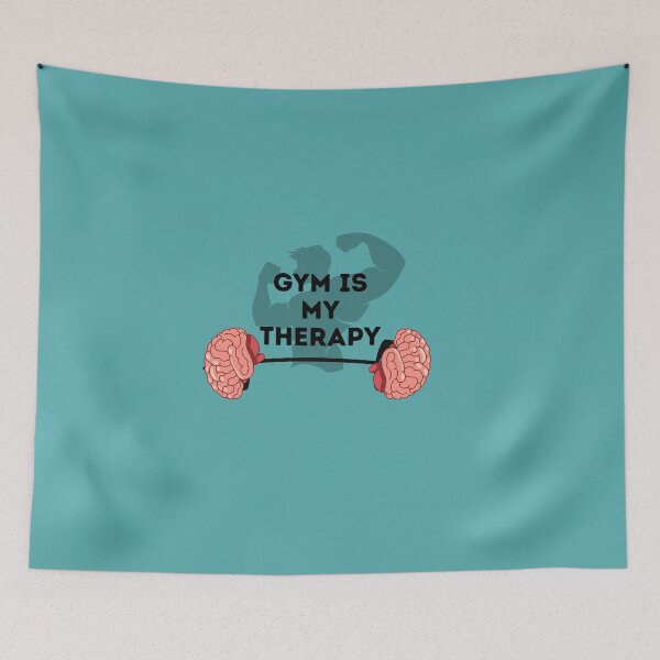 Item preview, Gym Is My Therapy Fitness Motivation Workout T-Shirt Design designed and sold by Palette-Vibes.