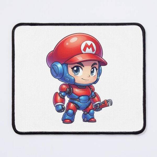 Item preview, Cute Red Blue Chibi Robot Mascot – Futuristic Mini Hero Character designed and sold by Dospart.