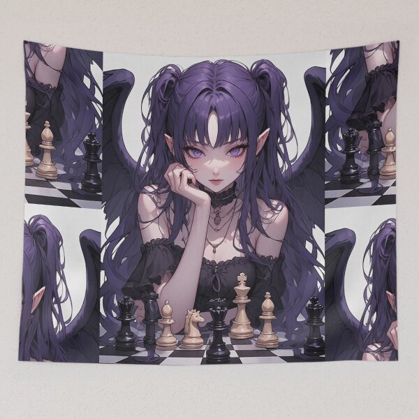 Item preview, Angel Girl and Chess - Dark Fantasy designed and sold by ArtsJulian.