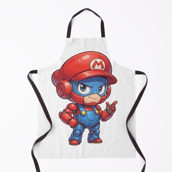 Item preview, Cute Red Blue Chibi Robot Mascot – Futuristic Mini Hero Character designed and sold by Dospart.