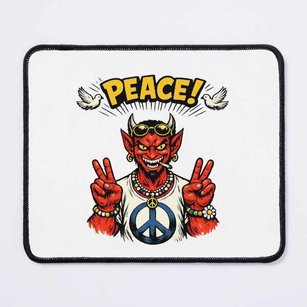 Item preview, Devil Horns & Ampersand Emblem – Minimal Red Symbol Design designed and sold by thesmilngnature.
