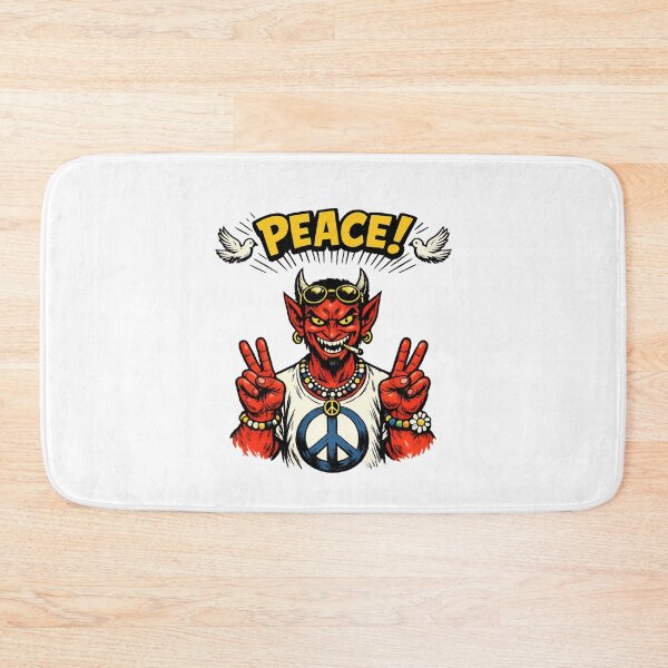 Item preview, Devil Horns & Ampersand Emblem – Minimal Red Symbol Design designed and sold by thesmilngnature.