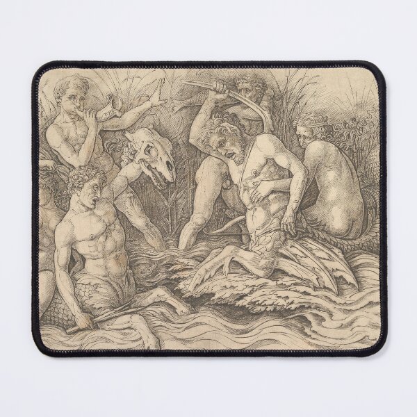 Item preview, Mantegna Sea Gods Battle | Marine Life designed and sold by GammaRay.