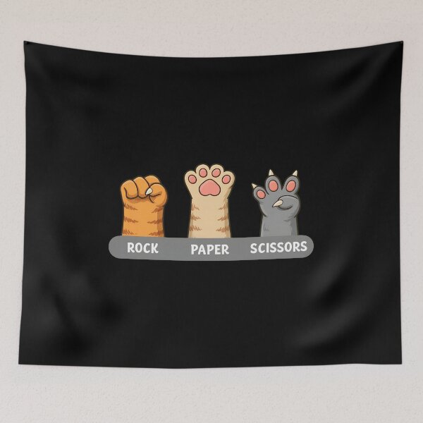 Item preview, Cat Paws Rock Paper Scissors Funny Pet Tee designed and sold by Dmo3HarkoArt.