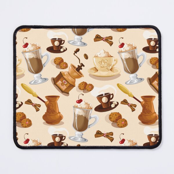 Item preview, Coffee Enjoyment Vintage Pattern with Coffee Grinder designed and sold by Mauswohn.