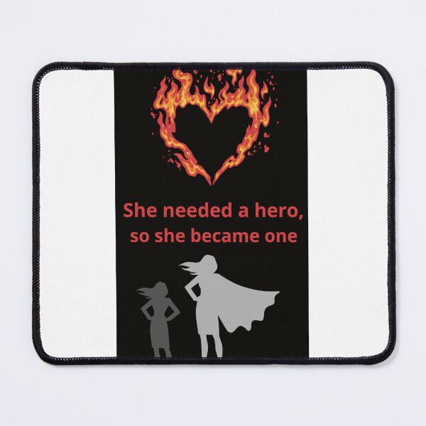 Item preview, She Became Her Own Hero Dark Empowerment Design designed and sold by Mastalina99.