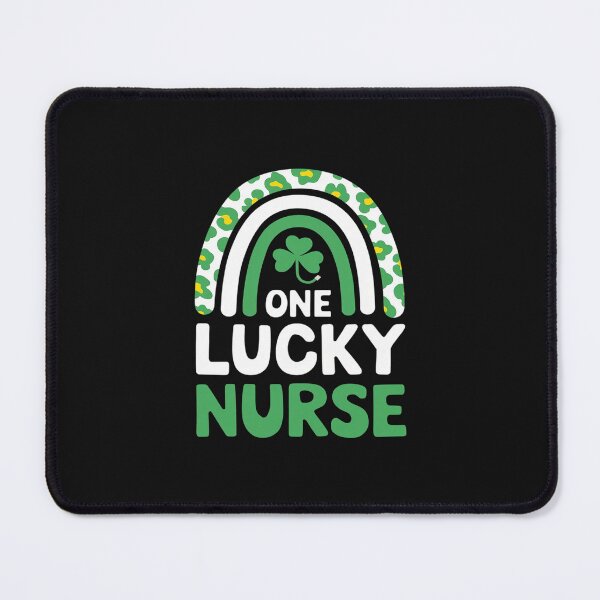 Item preview, One Lucky Nurse Scrub RN ICU ER St Patricks Day Nurses Women designed and sold by ReefNight.