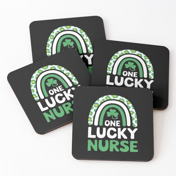 Item preview, One Lucky Nurse Scrub RN ICU ER St Patricks Day Nurses Women designed and sold by ReefNight.