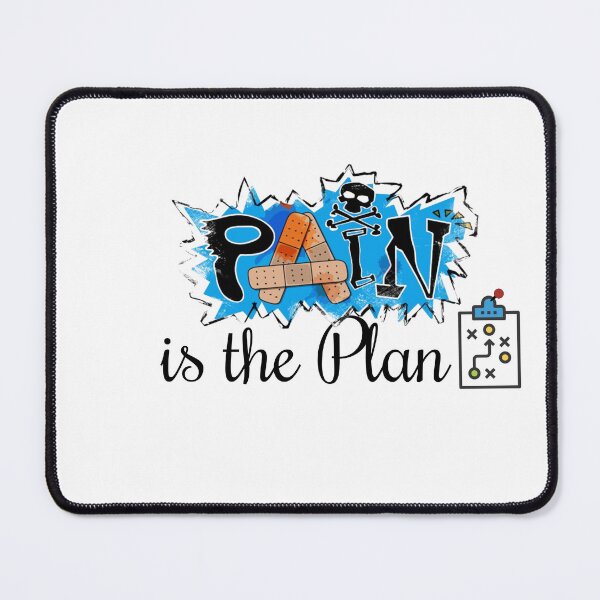Item preview, Pain Is the Plan – Hardcore Gym Motivation Typography designed and sold by Shadryx.