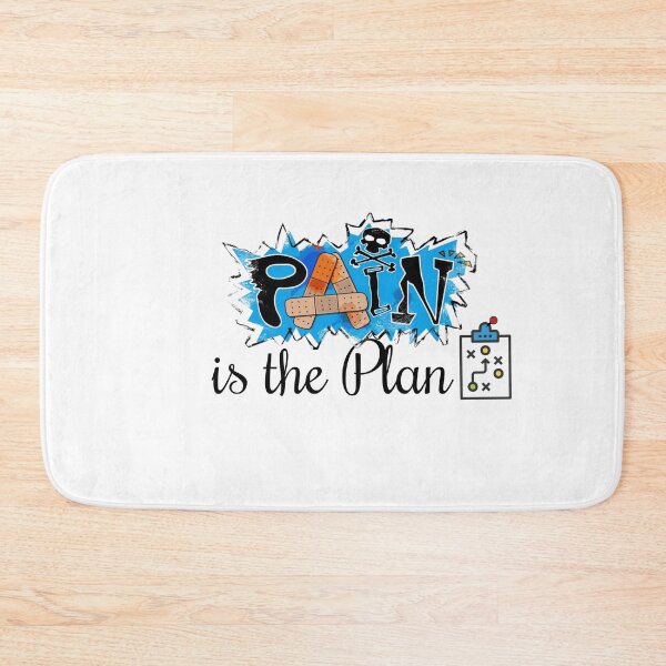 Item preview, Pain Is the Plan – Hardcore Gym Motivation Typography designed and sold by Shadryx.