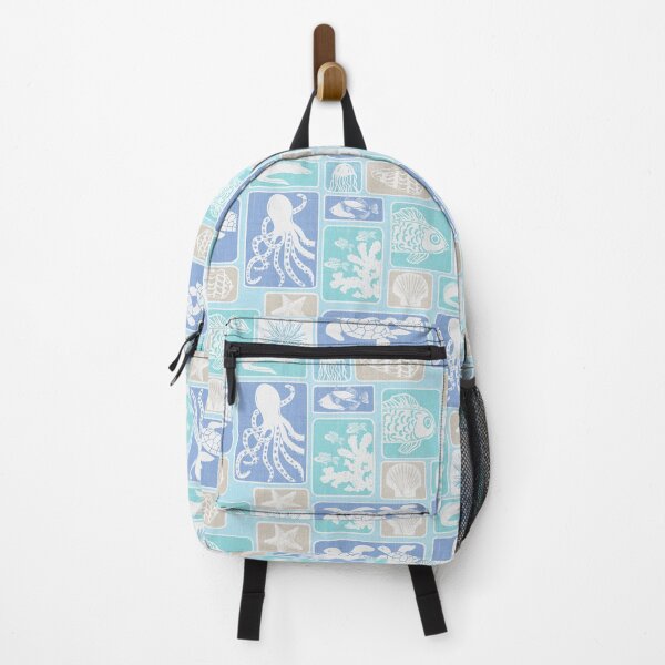 Item preview, Ocean Life Multicolor - sand, aqua, blue designed and sold by Linda Maliuana.