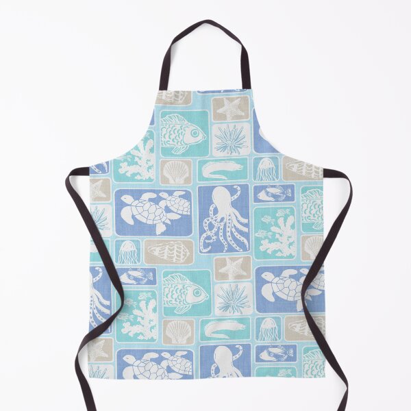 Item preview, Ocean Life Multicolor - sand, aqua, blue designed and sold by Linda Maliuana.
