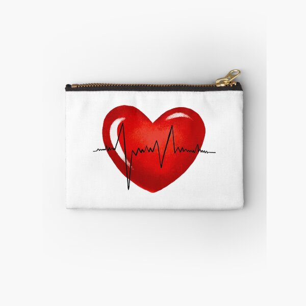 Item preview, Red heart with heartbeat designed and sold by the-myro.