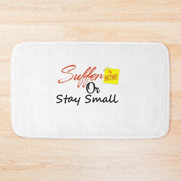 Item preview, Suffer Now or Stay Small – Brutal Gym Motivation Typography designed and sold by Shadryx.