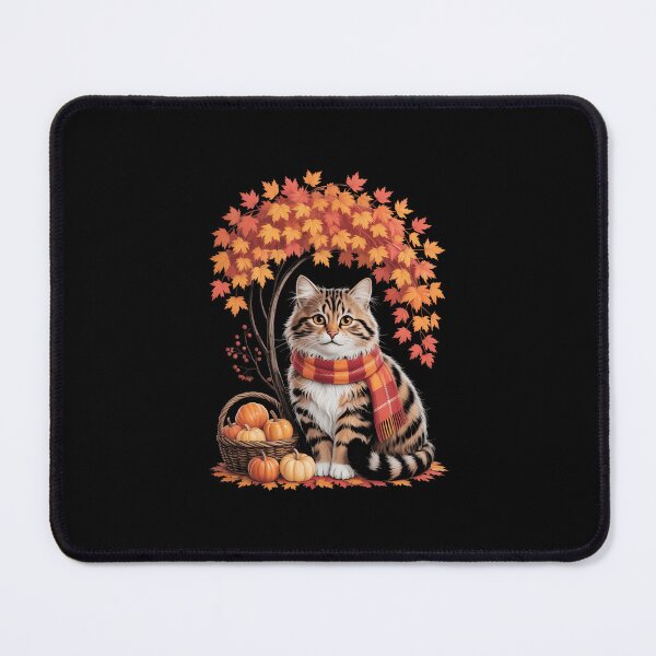 Item preview, Hello Autumn Cat Fall Leaf Kitten Lover Thanksgiving designed and sold by Moon-Ape.