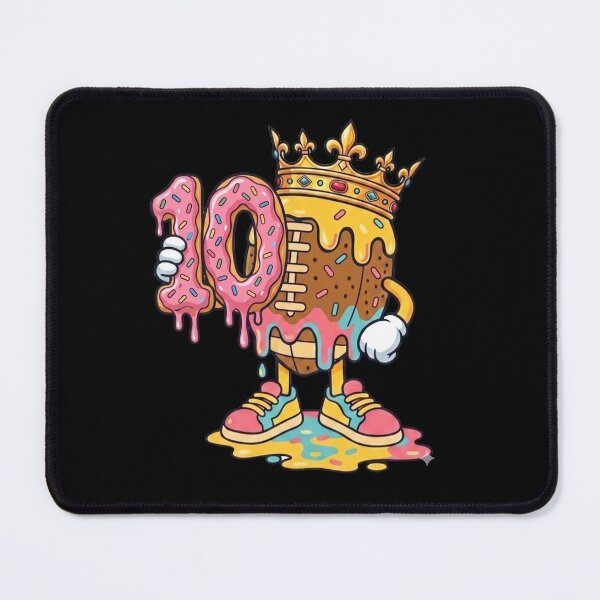 Item preview, Football 10th Birthday Ice Cream Drip Ten Year Old designed and sold by KIROSALS.