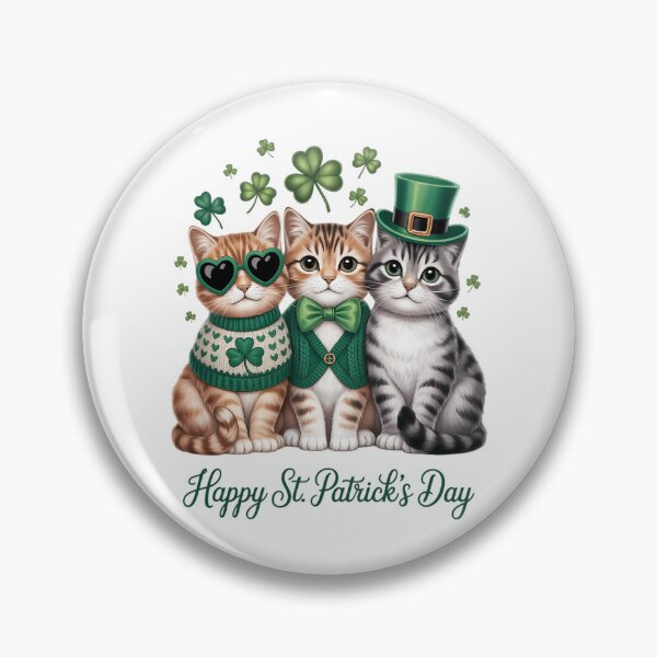 Item preview, Happy St. Patrick’s Day Cats Lucky Cats Festive Irish Cat designed and sold by Moon-Ape.