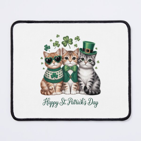 Item preview, Happy St. Patrick’s Day Cats Lucky Cats Festive Irish Cat designed and sold by Moon-Ape.