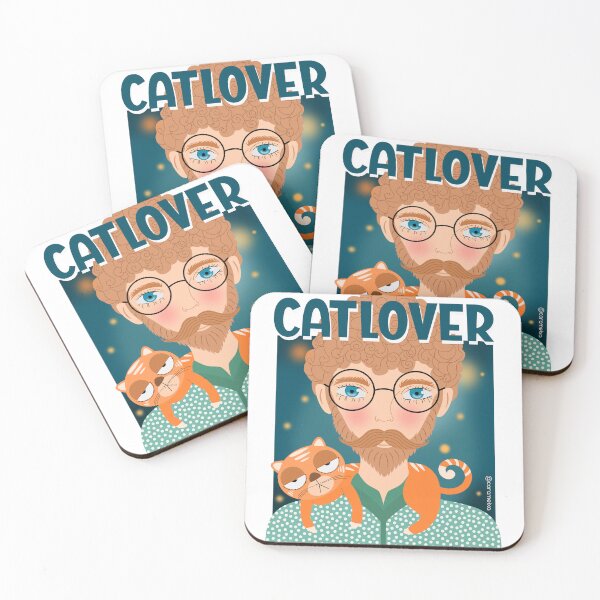 Item preview, Cat Lover Illustration – Cute Cat and Owner Aesthetic Art designed and sold by Corameixa.
