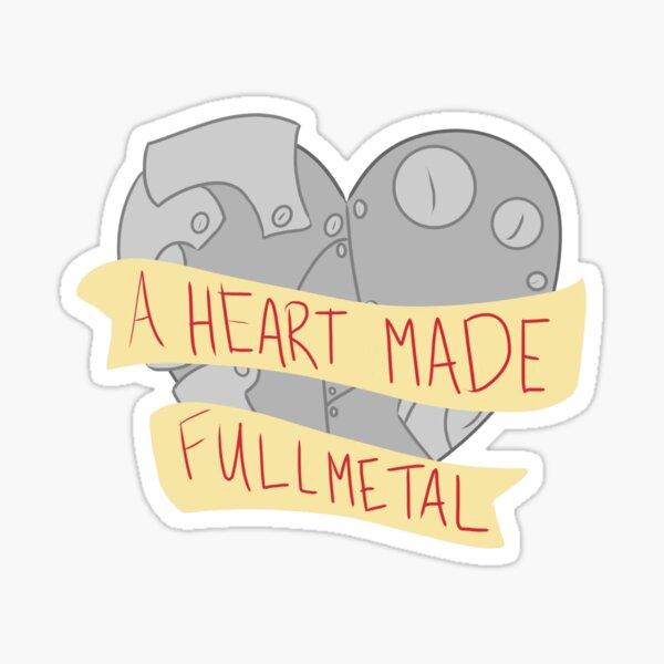 Ouais, un coeur fait Fullmetal Sticker