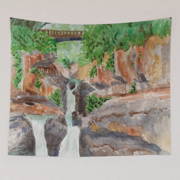 Item preview, O'heo Gulch; waterfall in Hana designed and sold by KPierceArt.