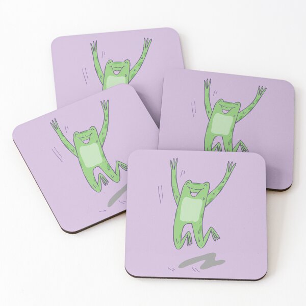 Item preview, Happy frog hops, Frog lover, Funny Frog, Animal Illustration designed and sold by anyramagic.