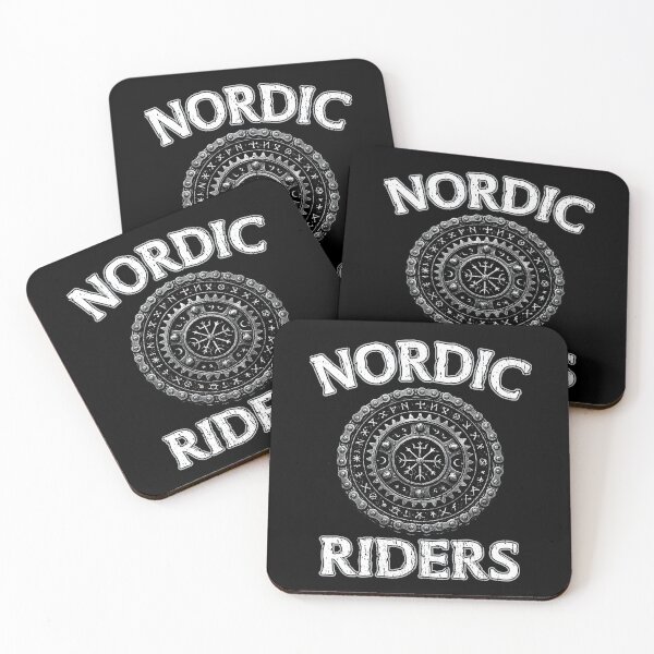 Item preview, Nordic Riders - Viking Runes Motorcycle Chain Biker Design designed and sold by Jt41.