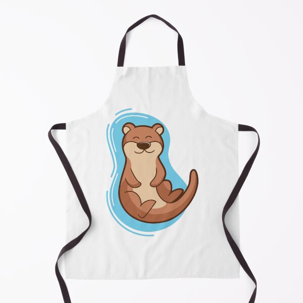 Item preview, Cute Happy Sea Otter Floating on Water designed and sold by Claupary.