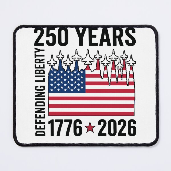Item preview, USA 250 Years American Flag Fighter Jet 1776 designed and sold by KroghDs.