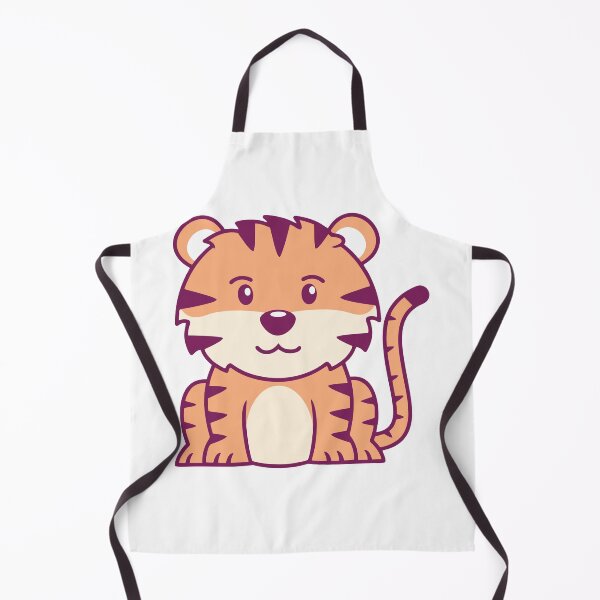 Item preview, Little Wild Tiger Cub Sitting Cartoon designed and sold by Claupary.