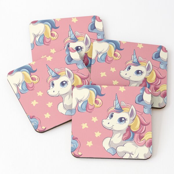 Item preview, Unicorn, fantasy world, crystal horn. Seamless pattern designed and sold by Leylita Design.