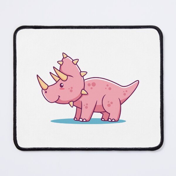 Item preview, Cute Pink Triceratops Dinosaur Illustration designed and sold by Claupary.