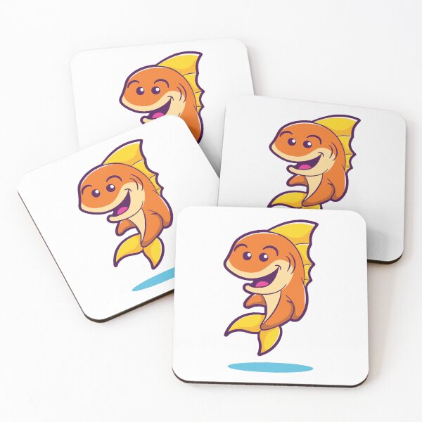 Item preview, Cheerful Orange Fish Jumping Out of Water designed and sold by Claupary.