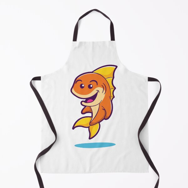 Item preview, Cheerful Orange Fish Jumping Out of Water designed and sold by Claupary.