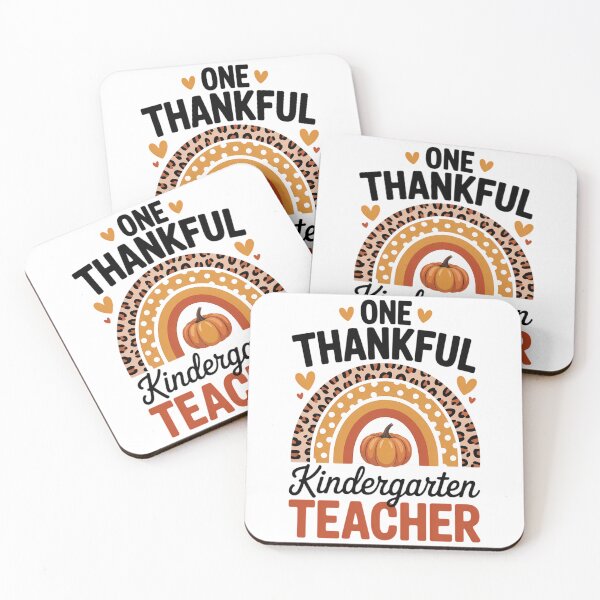 Item preview, One Thankful Kindergarten Teacher Thankgiving Rainbow designed and sold by Moon-Ape.