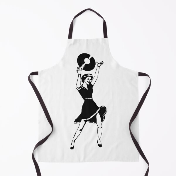 Item preview, Vintage vinyl dancer - record collector, northern soul, rockabilly - black print designed and sold by retropetrol.