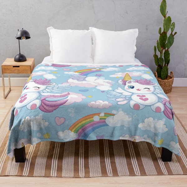 Item preview, Cute unicorn, fantasy world, crystal horn. Seamless pattern designed and sold by Leylita Design.