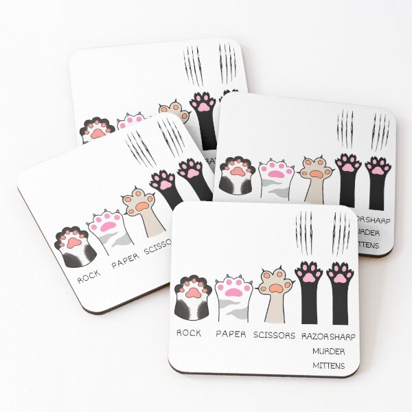 Item preview, Cat Paws Rock Paper Scissors Humor designed and sold by Dmo3HarkoArt.