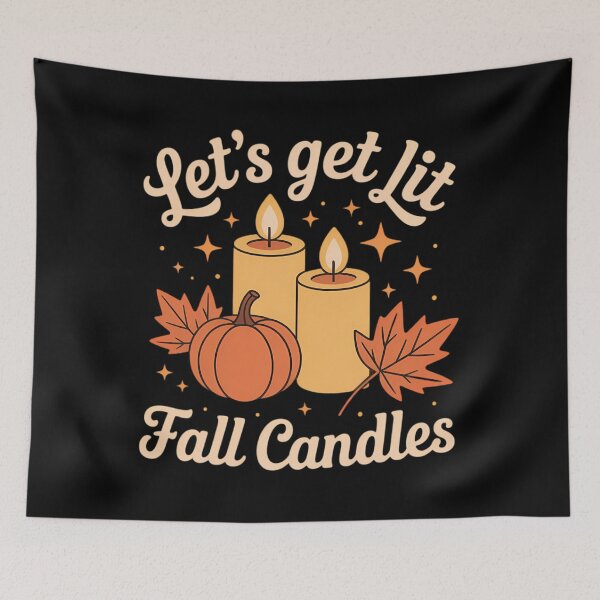 Item preview, Let's Get Lit Fall Scented Candles Autumn Thanksgiving designed and sold by Moon-Ape.