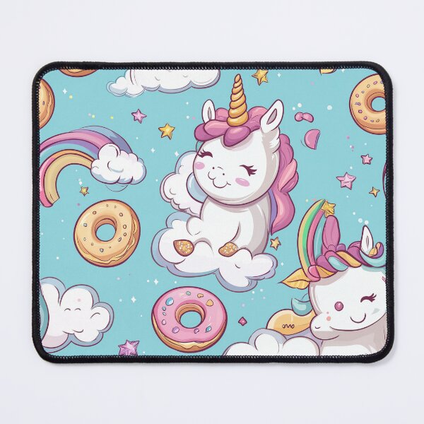 Item preview, Cute unicorn, fantasy world, crystal horn. Seamless pattern designed and sold by Leylita Design.