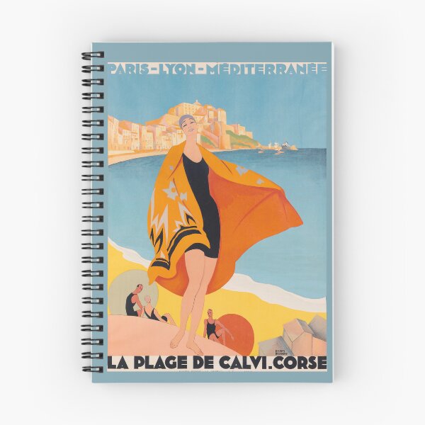 Item preview, Calvi Corsica Remastered Vintage Travel Poster – Art Deco Beach Print designed and sold by BestVarieties.