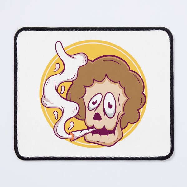 Item preview, Cool Afro Skull Smoking Joint Cartoon Art designed and sold by Claupary.