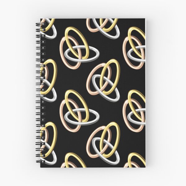 Item preview, Trio of rings seamless repeating pattern designed and sold by SeamlessDsign.