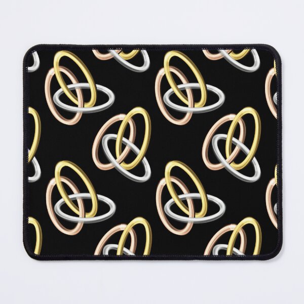 Item preview, Trio of rings seamless repeating pattern designed and sold by SeamlessDsign.