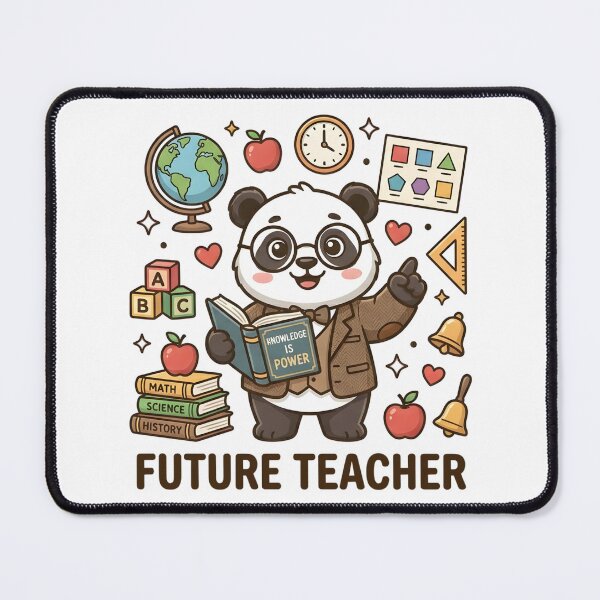 Item preview, Cute Panda Future Teacher Kids T-Shirt – Adorable Panda Cartoon designed and sold by DIRTYSKETCHH.
