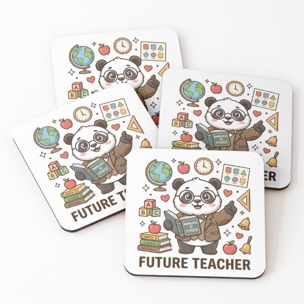 Item preview, Cute Panda Future Teacher Kids T-Shirt – Adorable Panda Cartoon designed and sold by DIRTYSKETCHH.