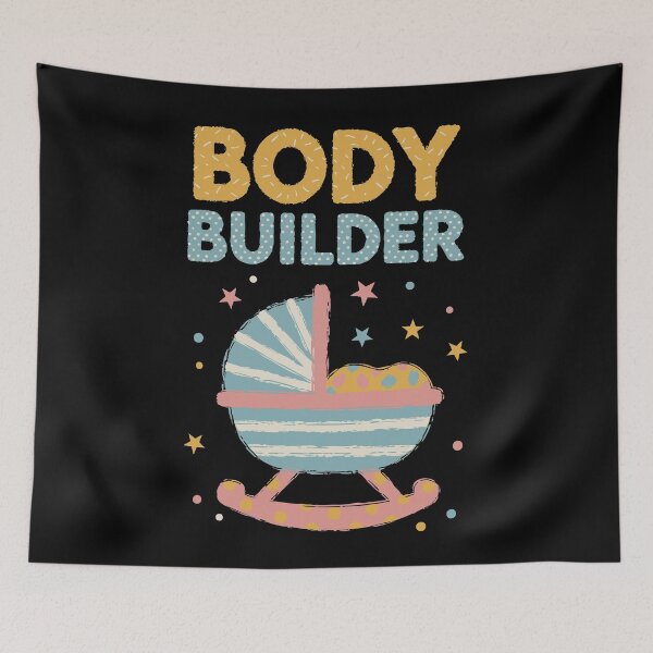 Item preview, Gender Reveal Baby Shower Body Builder Mom Dad designed and sold by LuminOrb.