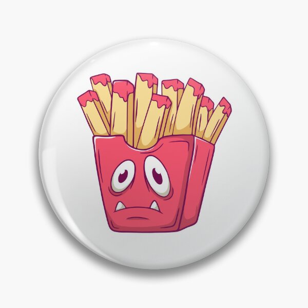Item preview, Sad French Fries Monster Fast Food Art designed and sold by Claupary.